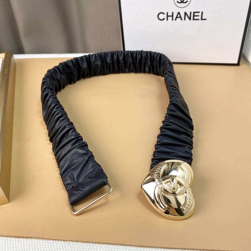 Chanel Calfskin CC Heart Coco In Love Women Belt 'Black' Banlieue91