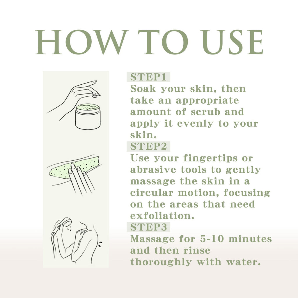 Avocado Ice Cream Scrub, Full Body Cleanse Exfoliating Dead Skin Shower Refresh Body Scrub