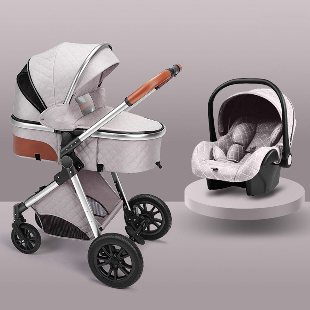 High landscape baby stroller that can sit or lie down lightweight folding two-way shock-absorbing newborn baby stroller V.I.P Digital Presence