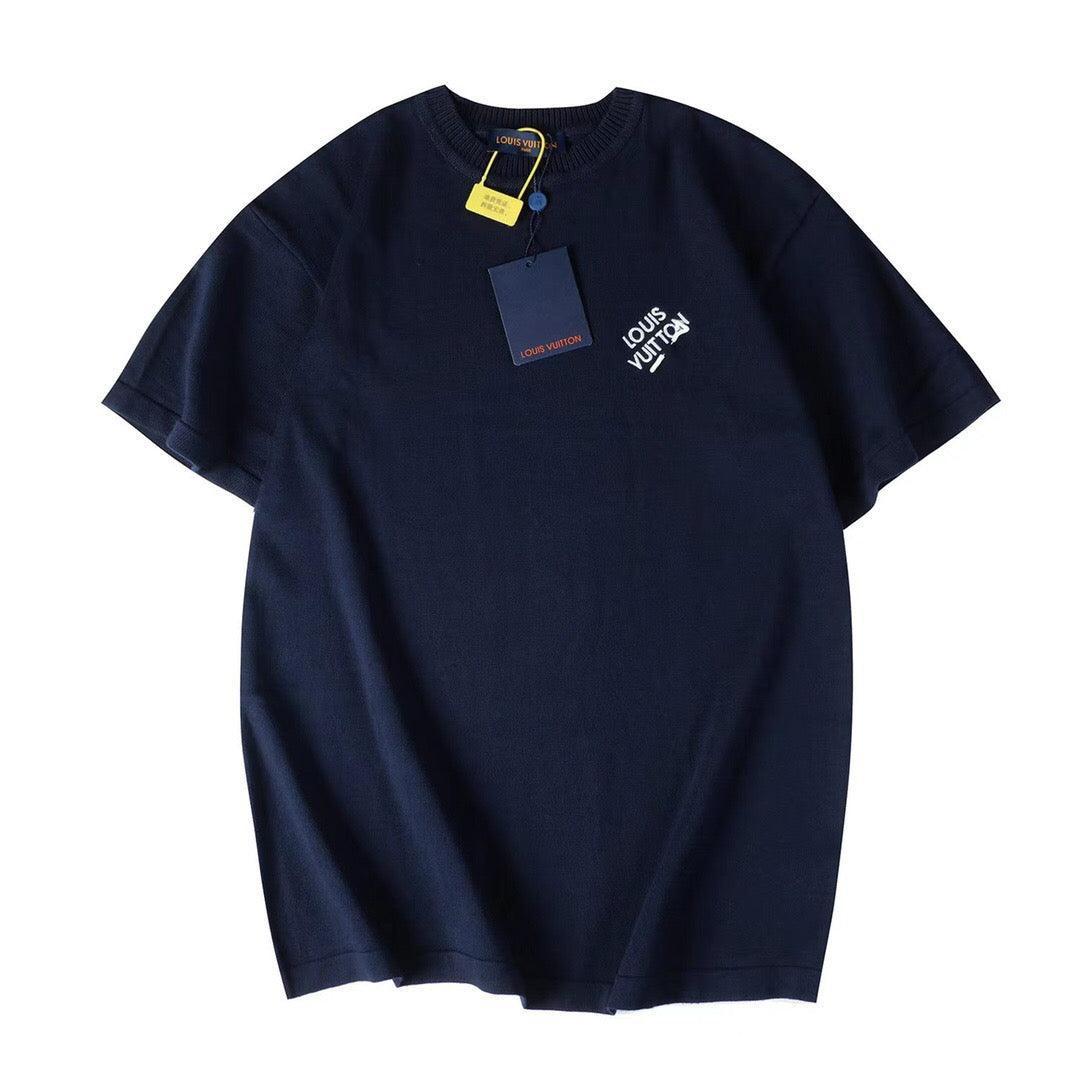 Louis Vuitton T-Shirt Without Collar 'Navy Blue' Banlieue91