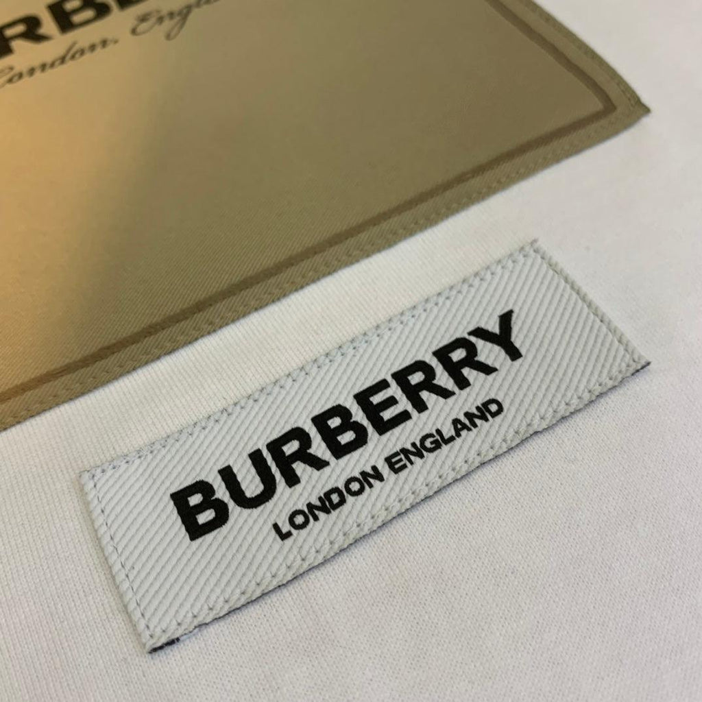 Burberry White T-Shirt Without Collar Banlieue91
