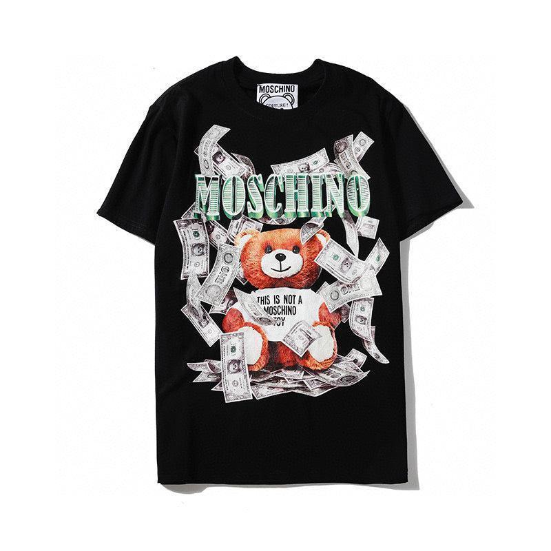 Moschino Teddy Bear & Moneey T-Shirt Without Collar 'Black' Banlieue91