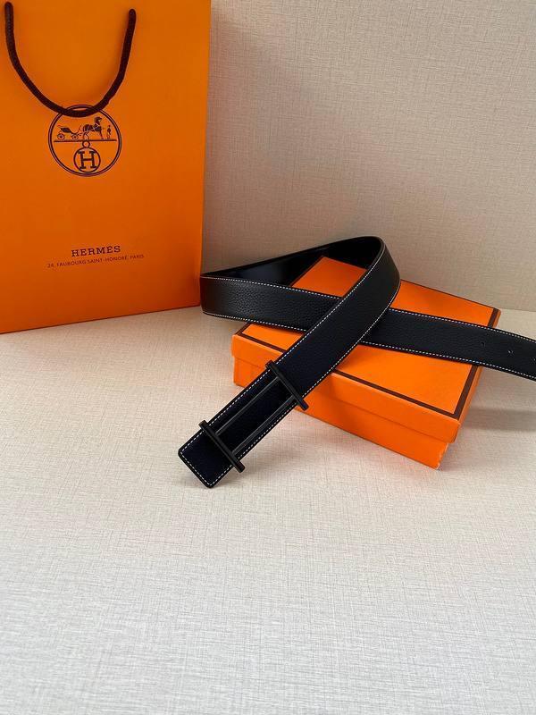 Hermes Men Black Buckle Belt 'Black' Banlieue91