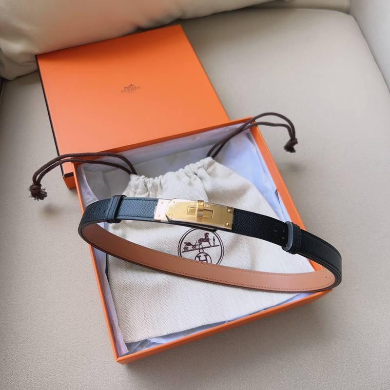 Hermes Men Gold Buckle Belt 'Black' Banlieue91