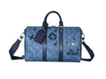 Louis Vuitton Speedy Bandoulière 35 Blue Canvas Handbag Banlieue91