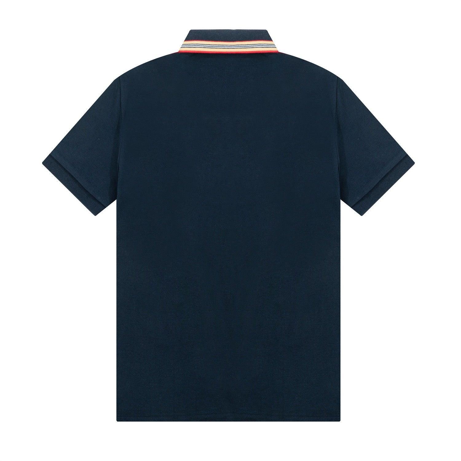 Burberry Blue T-Shirt With Collar Banlieue91