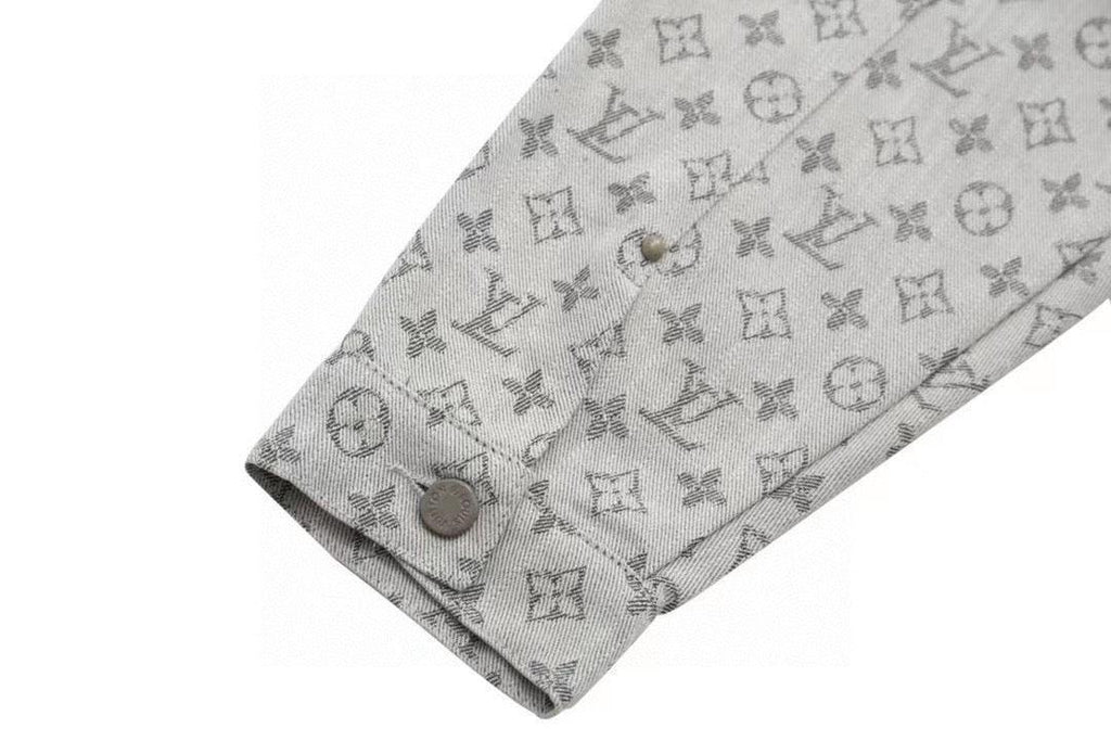 Louis Vuitton  Monogram Denim Jacket Grey Banlieue91