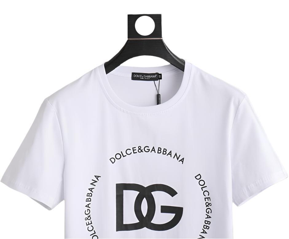 Dolce & Gabbana T-Shirt Without Collar 'White & Black' Banlieue91