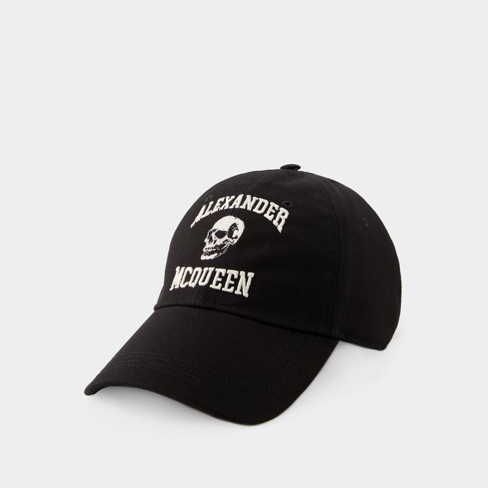 ALEXANDER MCQUEEN Cotton Varsity Skull Baseball Cap