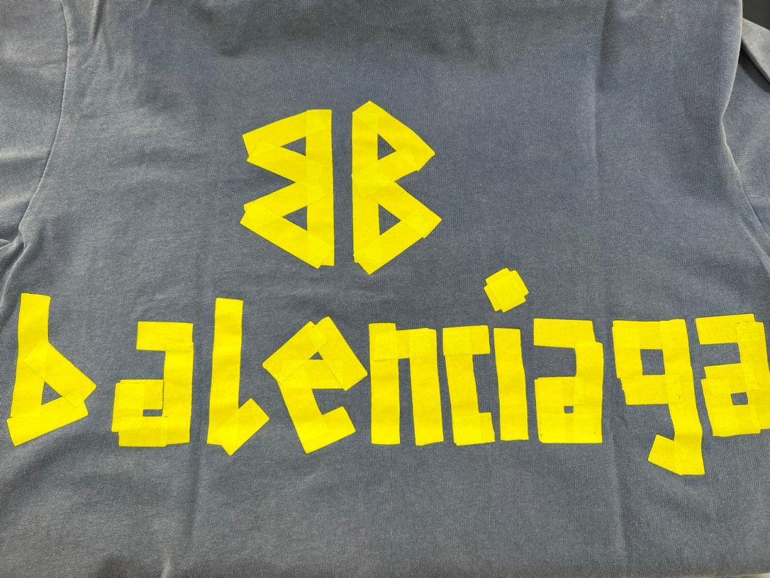Balenciaga Blue Tape Type T-Shirt Banlieue91