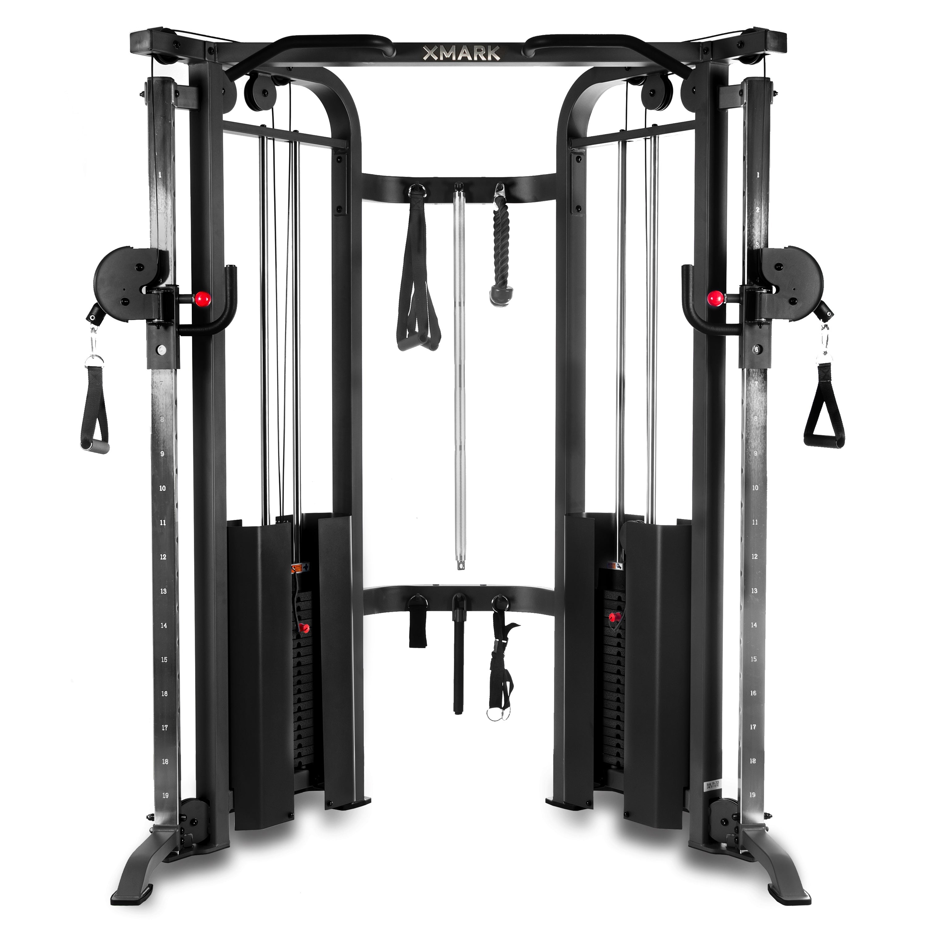 Functional Trainer Cable Machine with Dual 200 lb Weight Stacks XMARK