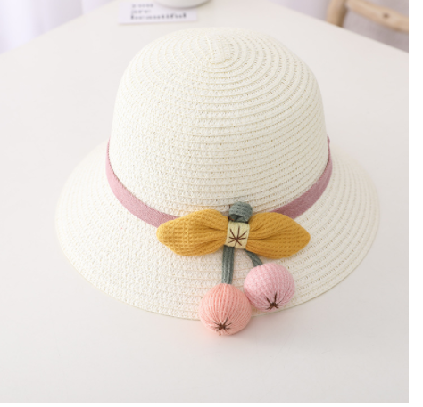 New Summer Children's Sun Protection Straw Hat Girls Pot Hat FLIPSTYLEZLLC