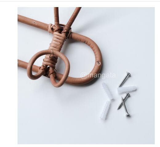 Kids Room Decor Hanger Rattan Wall Hooks Kids Garments Organizer Rack Clothes Hat Hanging Hook Rattan Hanger V.I.P Digital Presence