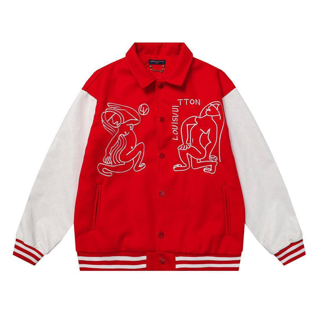 Louis Vuitton Varsity Jacket Red Banlieue91
