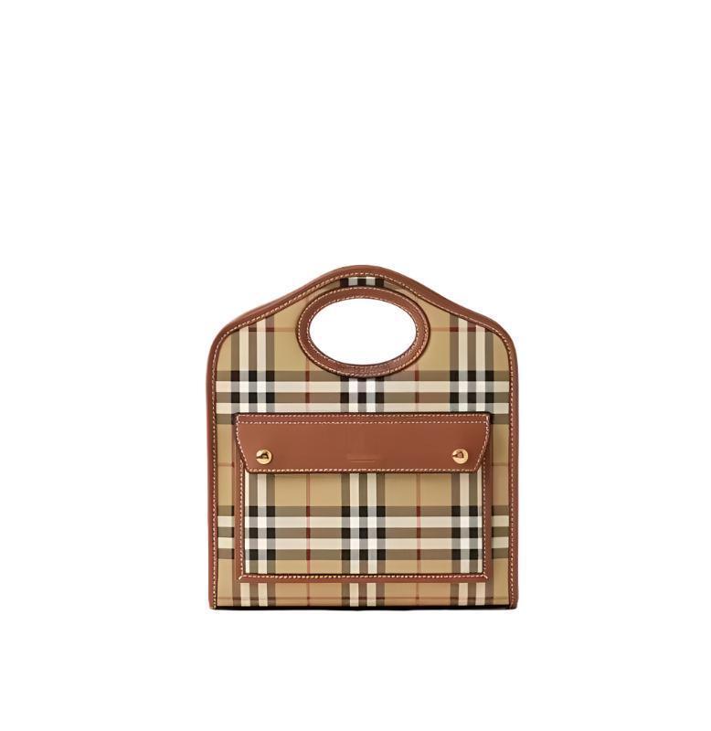 Burberry check-patterned mini tote bag