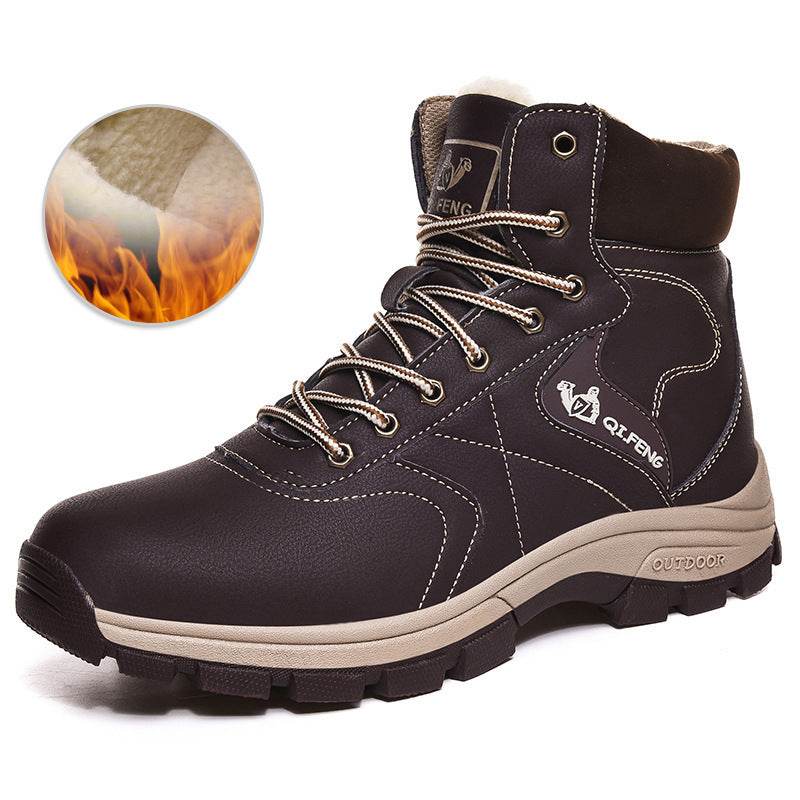 Winter High-top Outdoor Martin Men's Boots Casual Hiking Cotton Shoes