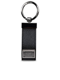 Dolce & Gabbana Black Leather Dauphine Keyring Men Luosophy