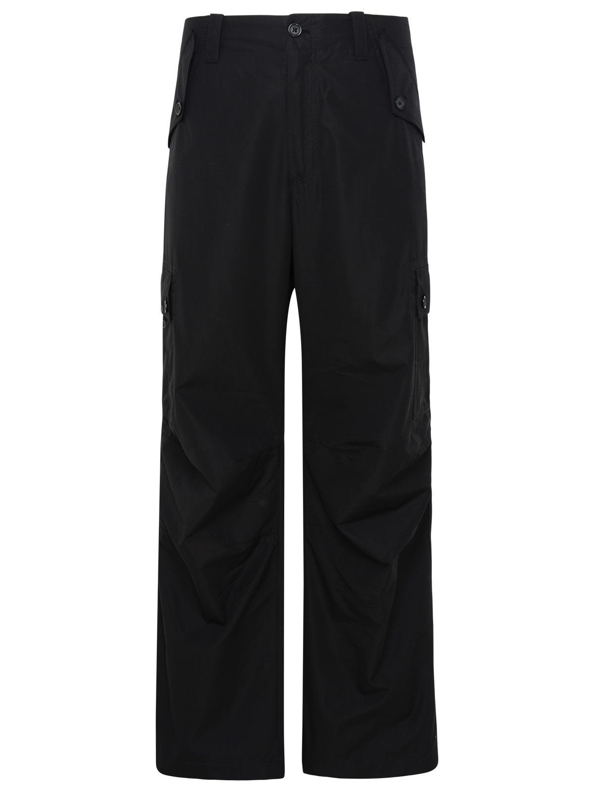 Dolce & Gabbana Black Cotton 'Cargo' Pants
