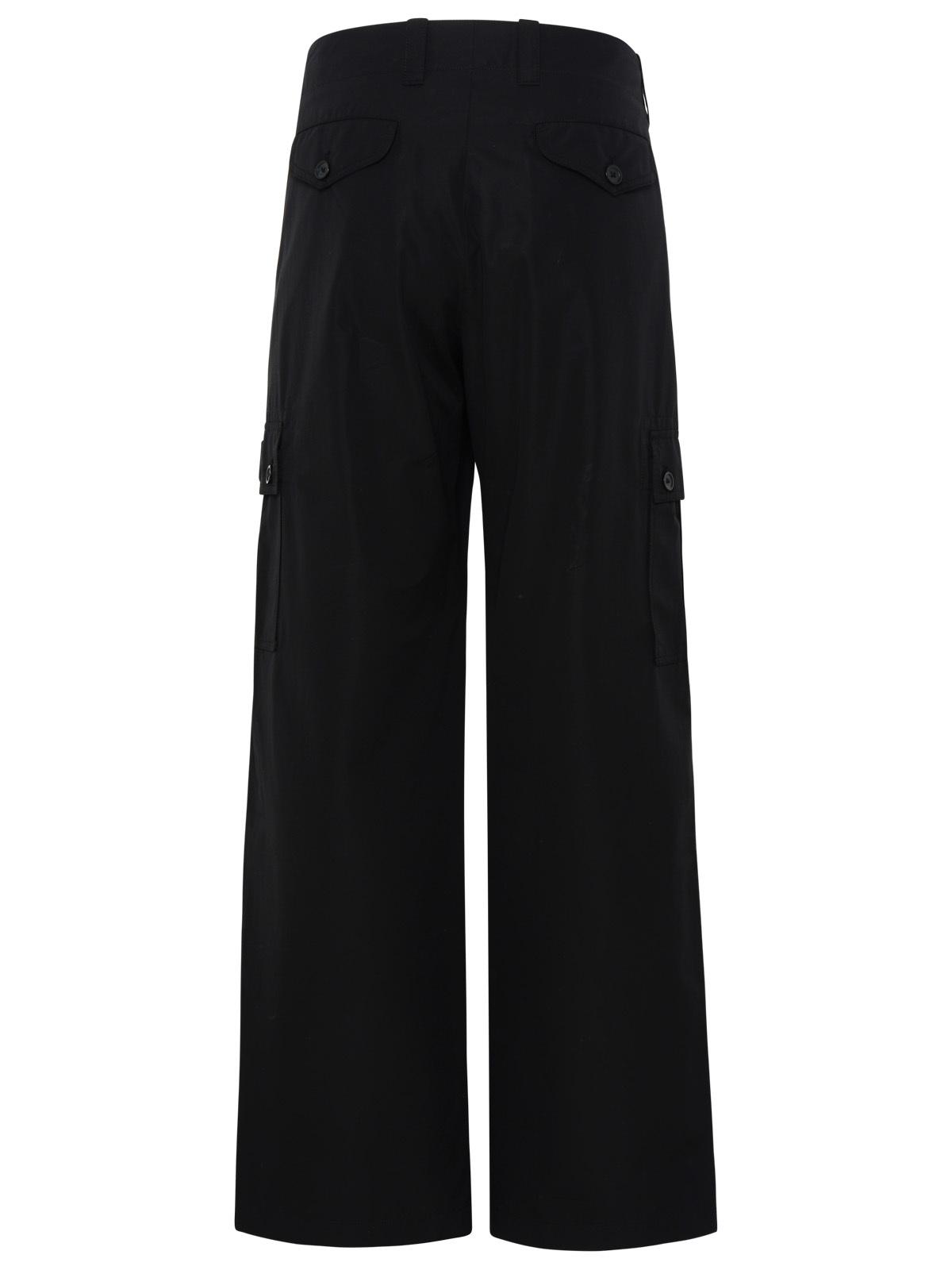Dolce & Gabbana Black Cotton 'Cargo' Pants