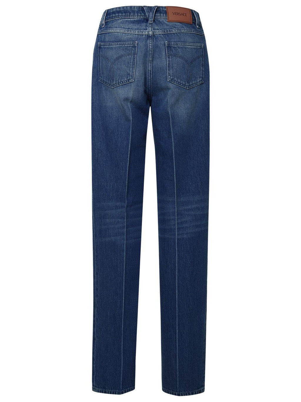 Versace Tailored Blue Cotton Jeans Women Luosophy