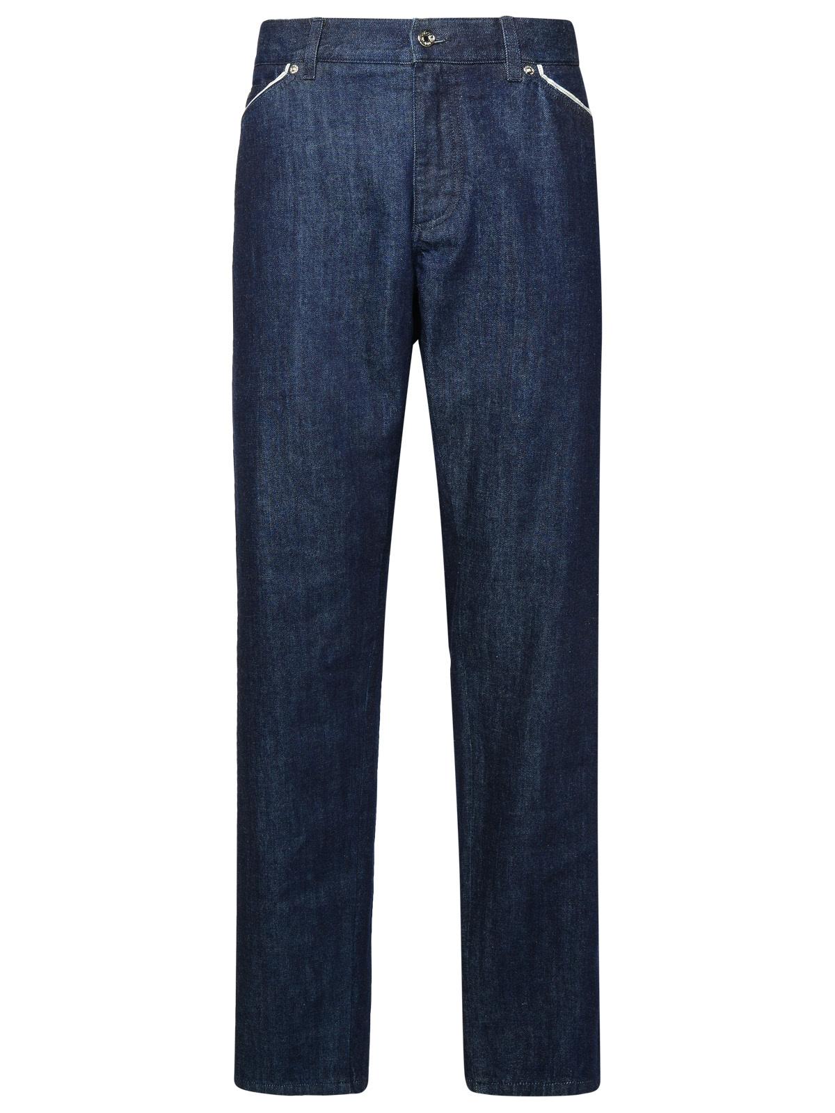 Dolce & Gabbana Blue Cotton Jeans