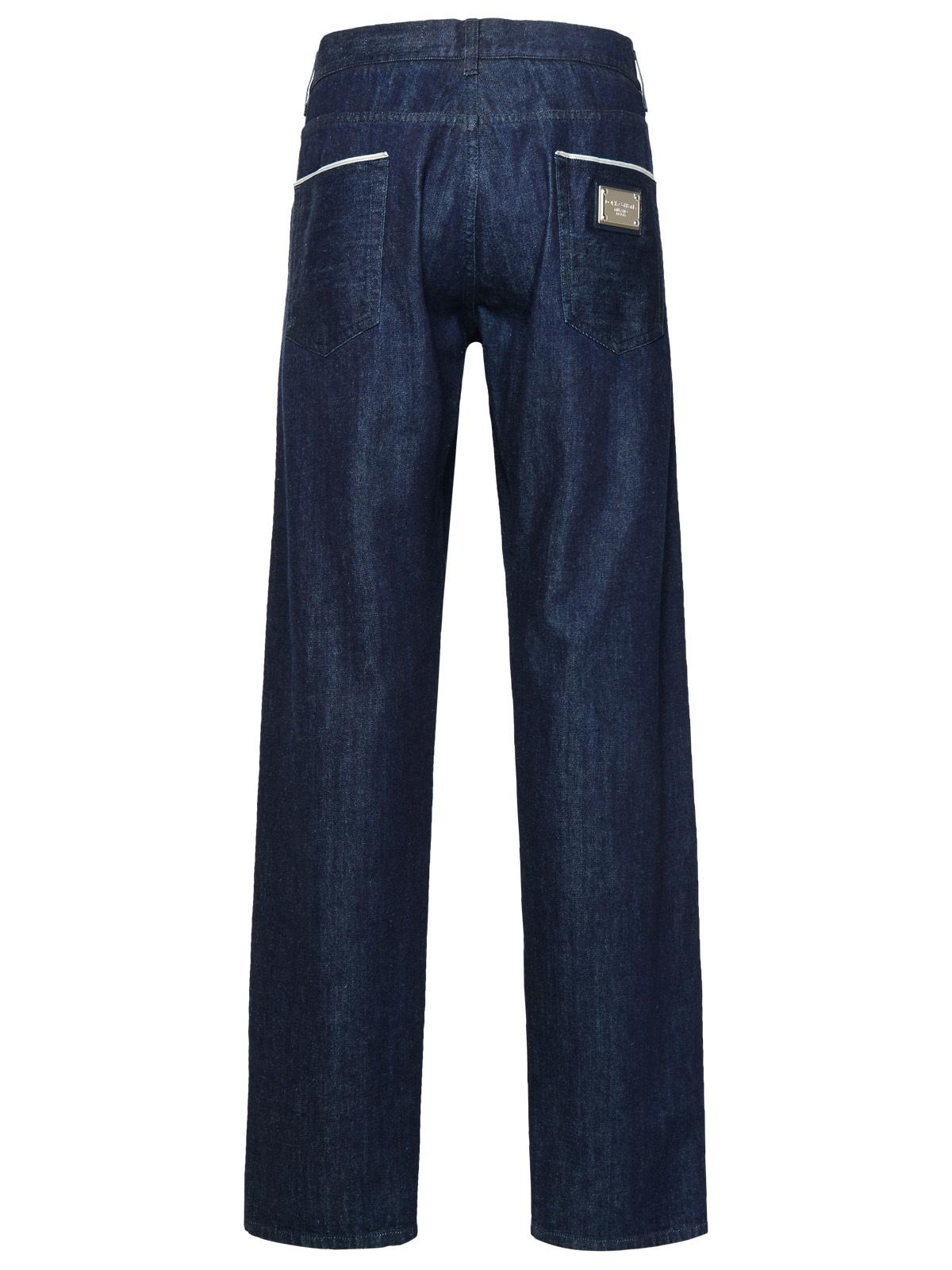 Dolce & Gabbana Blue Cotton Jeans