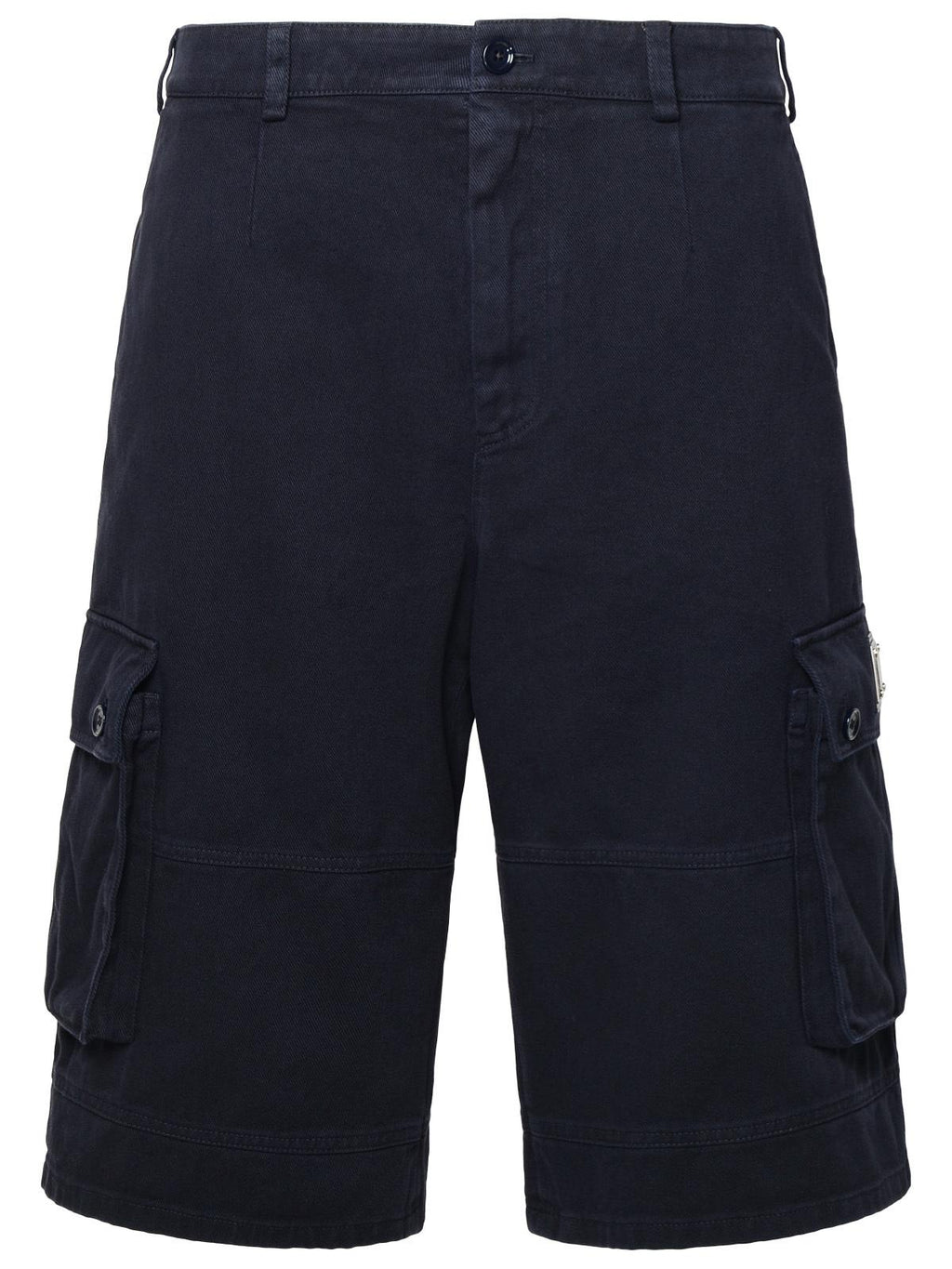 Dolce & Gabbana Blue Cotton Cargo Bermuda Shorts