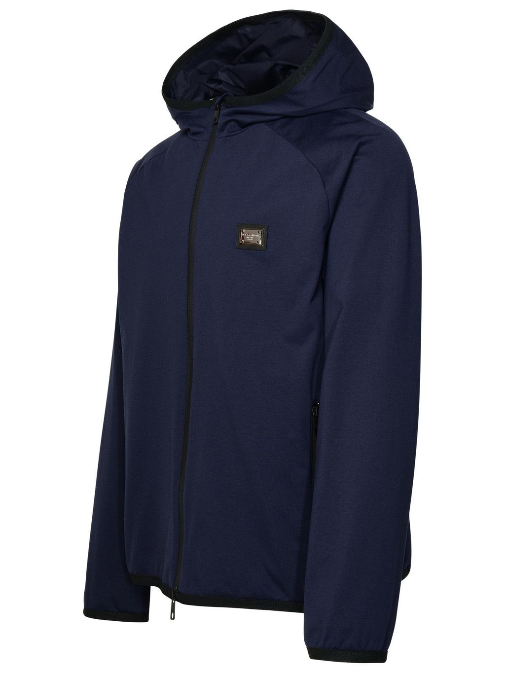 Dolce & Gabbana Blue Cotton Blend Jacket