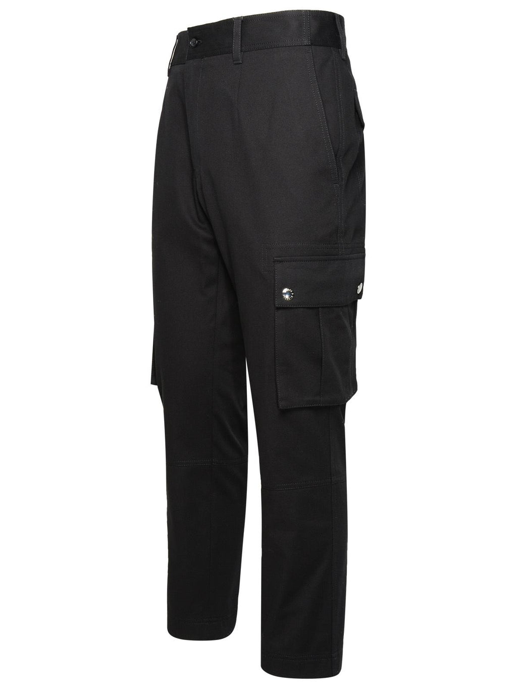 Dolce & Gabbana Cargo Pants In Black Cotton