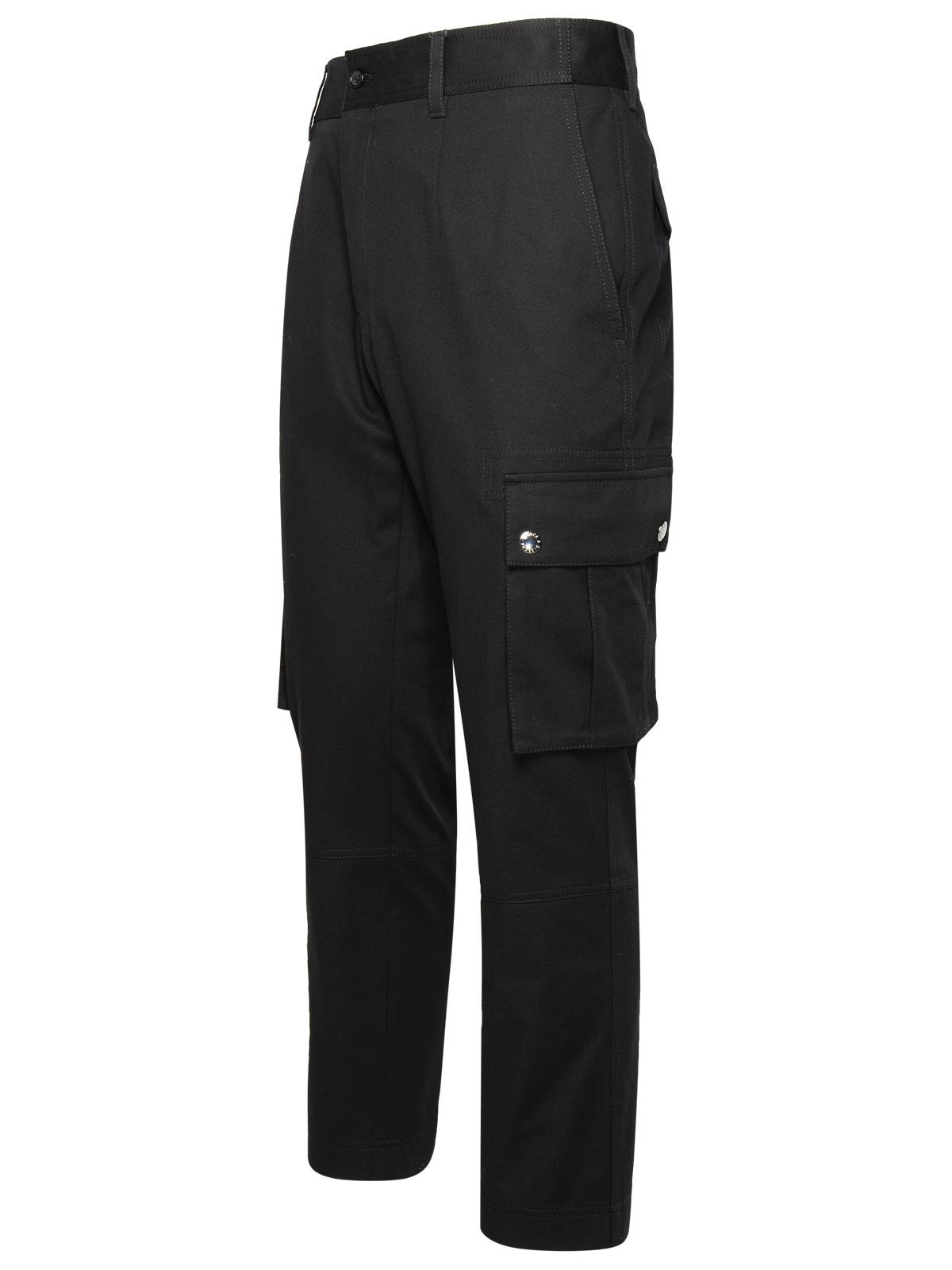 Dolce & Gabbana Cargo Pants In Black Cotton