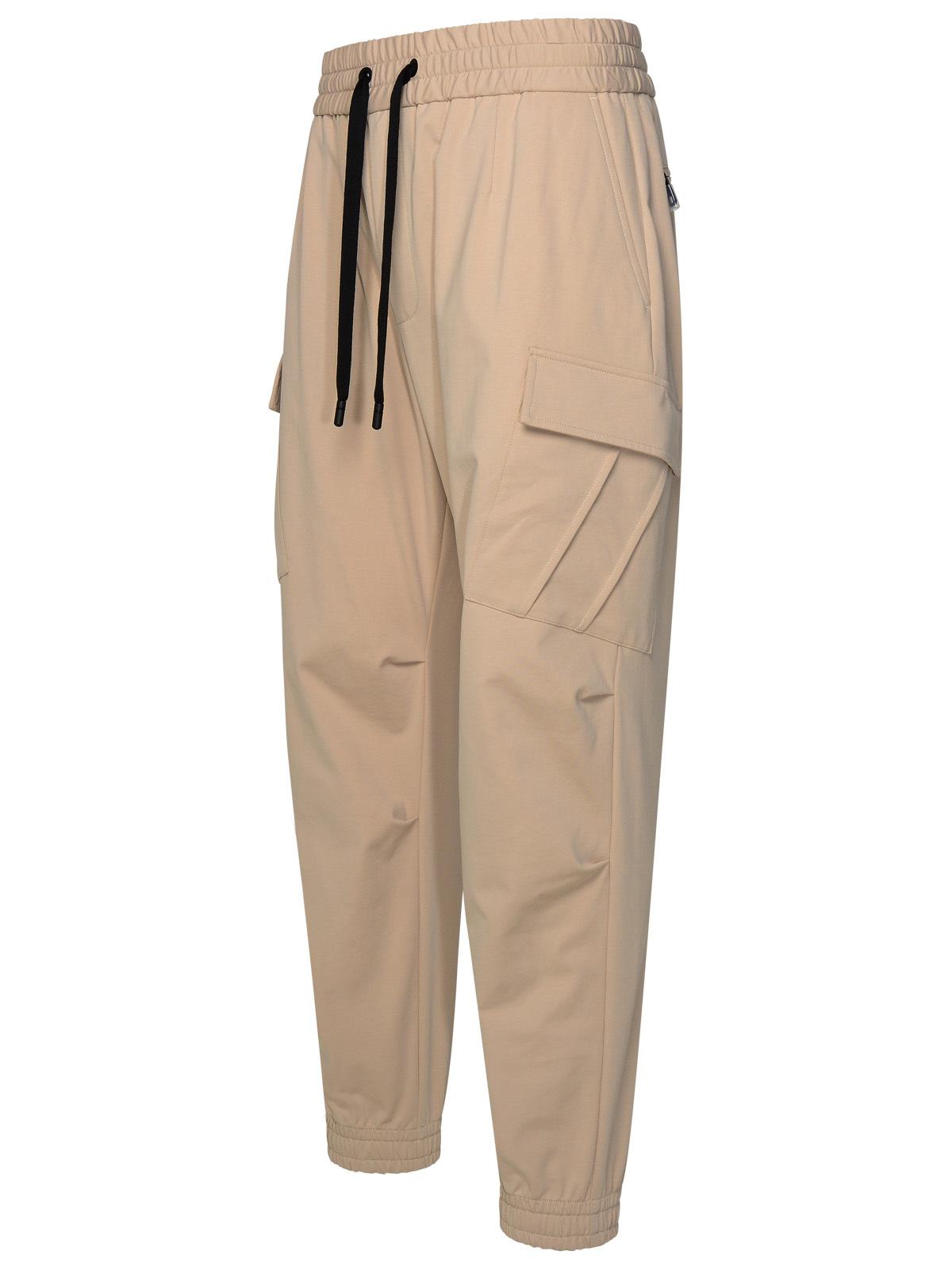 Dolce & Gabbana Beige Cotton Blend Trousers