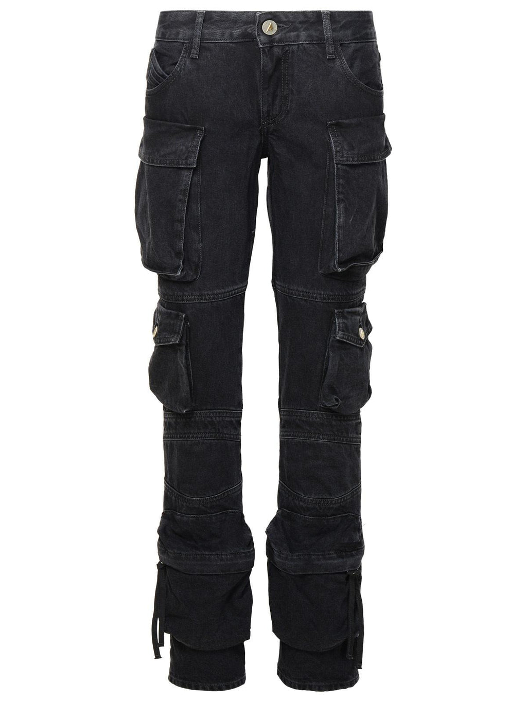 The Attico 'Essie' Black Cotton Jeans Women Luosophy
