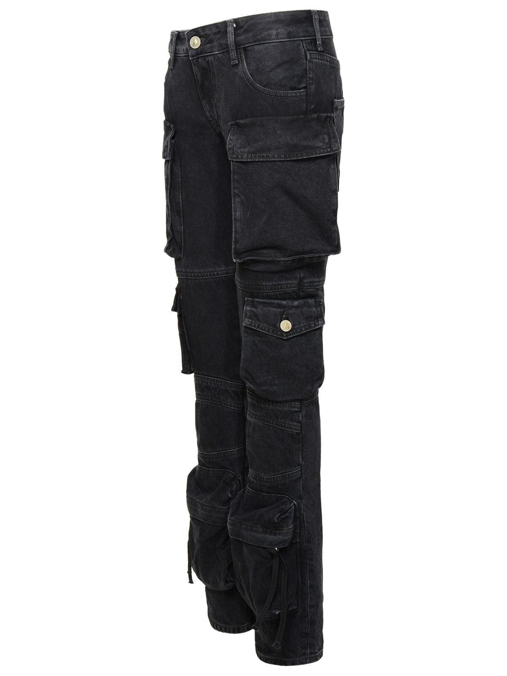 The Attico 'Essie' Black Cotton Jeans Women Luosophy