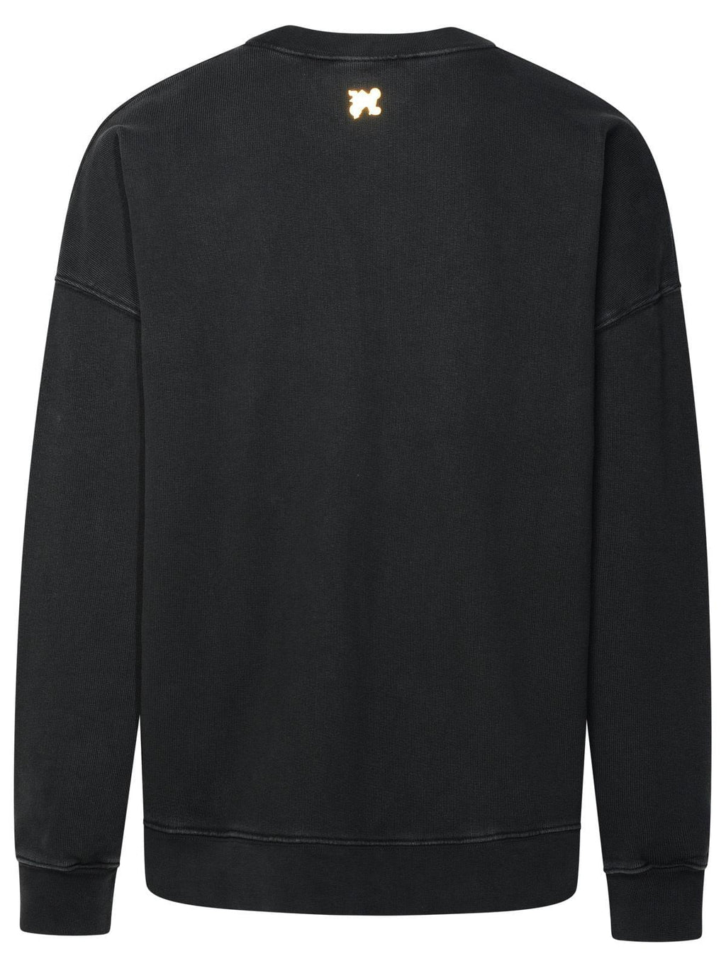Palm Angels 'Burning' Black Cotton Sweatshirt Men Luosophy
