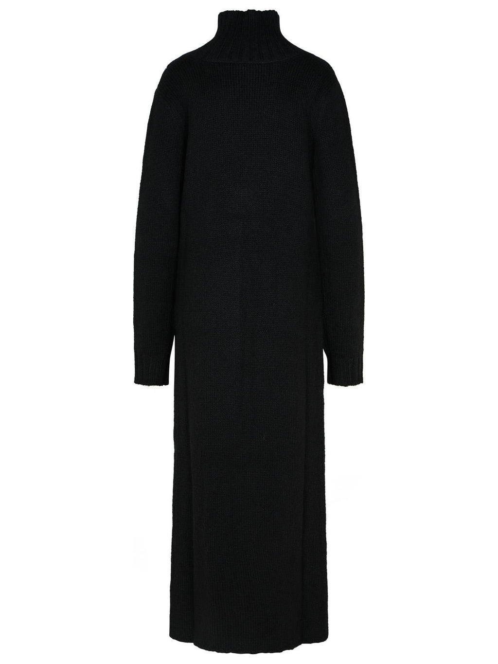 Jil Sander Black Alpaca Blend Dress Women