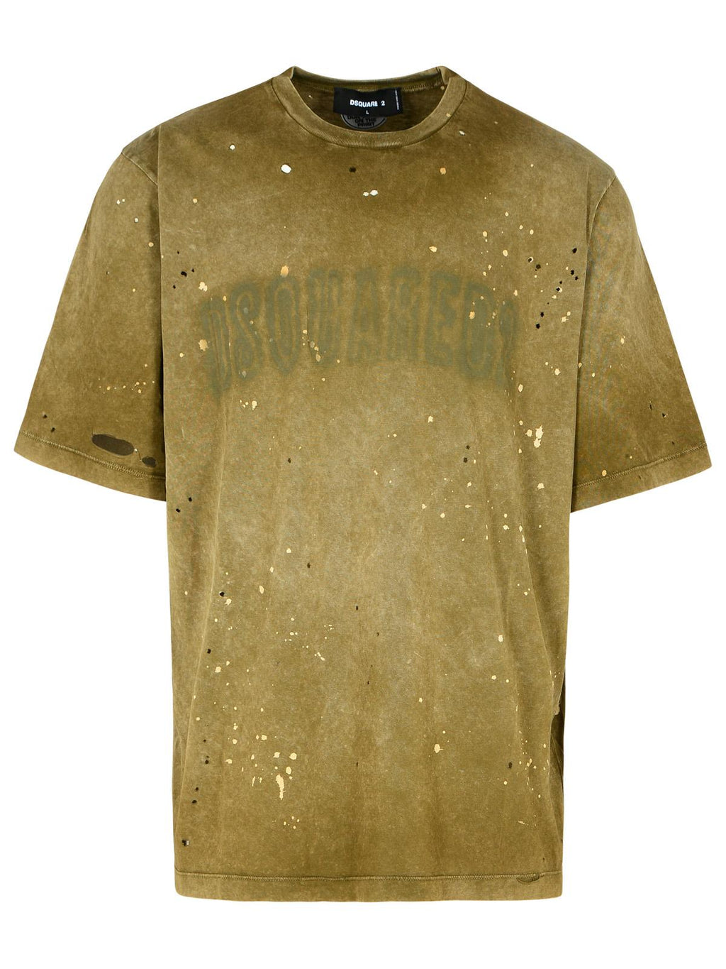 Dsquared2 Green Cotton T-Shirt Men