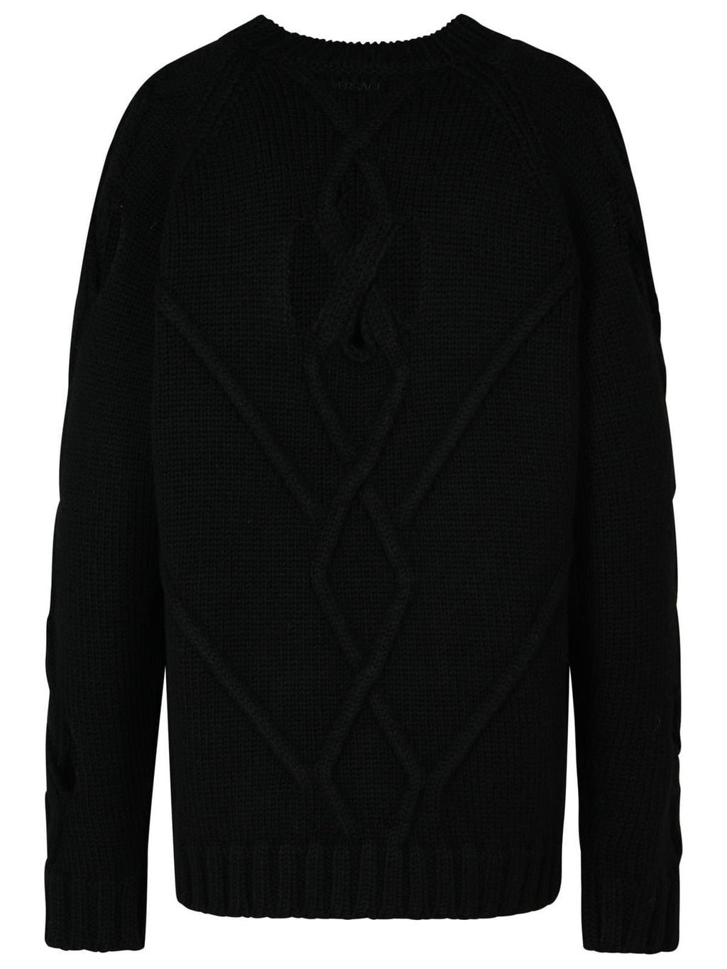 Versace Black Wool Blend Sweater Men Luosophy
