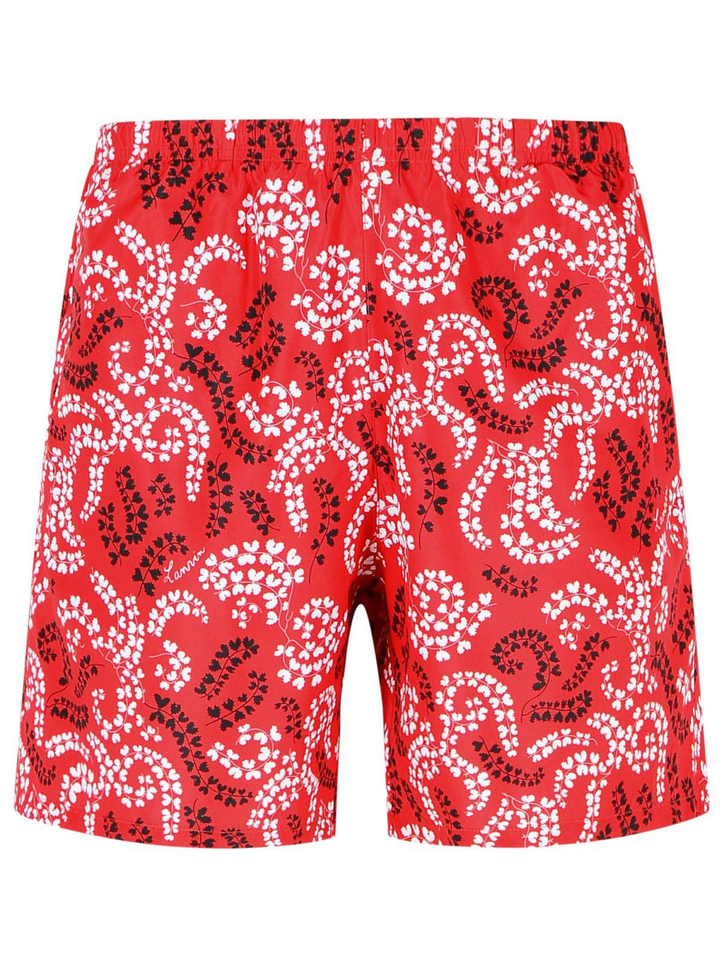 Lanvin Red Polyester Swimsuit Men Luosophy