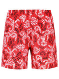 Lanvin Red Polyester Swimsuit Men Luosophy