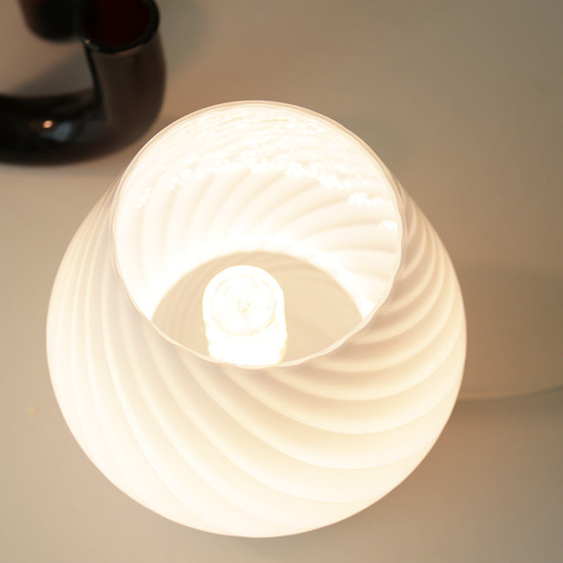 Bedside Lamp Nordic Style Glass Table Lamp Retro Bedroom Lamp