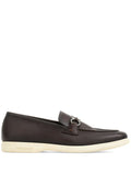 Ferragamo Leather Buckle Loafers - Men's Slip-On Style Banlieue91