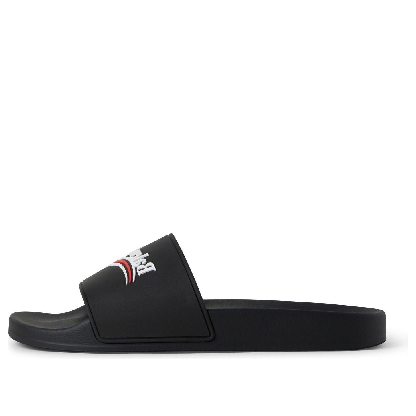 BALENCIAGA Pool Rubber Political Logo Sandals Banlieue91