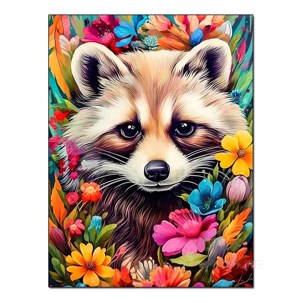 DIY Handmade Diamond Painting With Colorful Animals And Full Diamonds Perfecsy