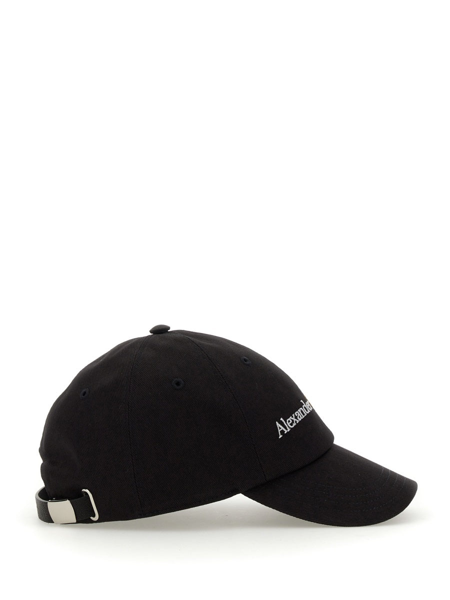 ALEXANDER MCQUEEN Logo Baseball Hat for Men