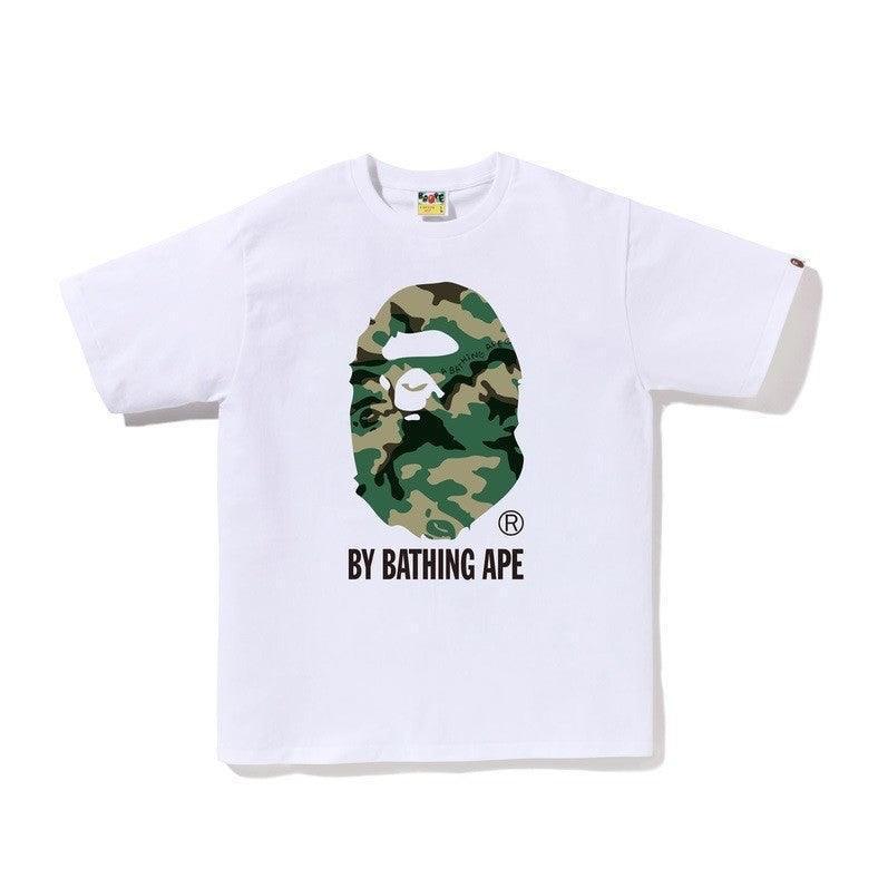 Bathing Ape White T-Shirt without Collar Banlieue91