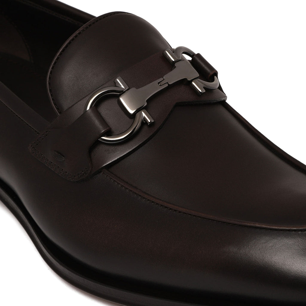 Ferragamo Elegant 100% Leather Flat Shoes for Men Banlieue91