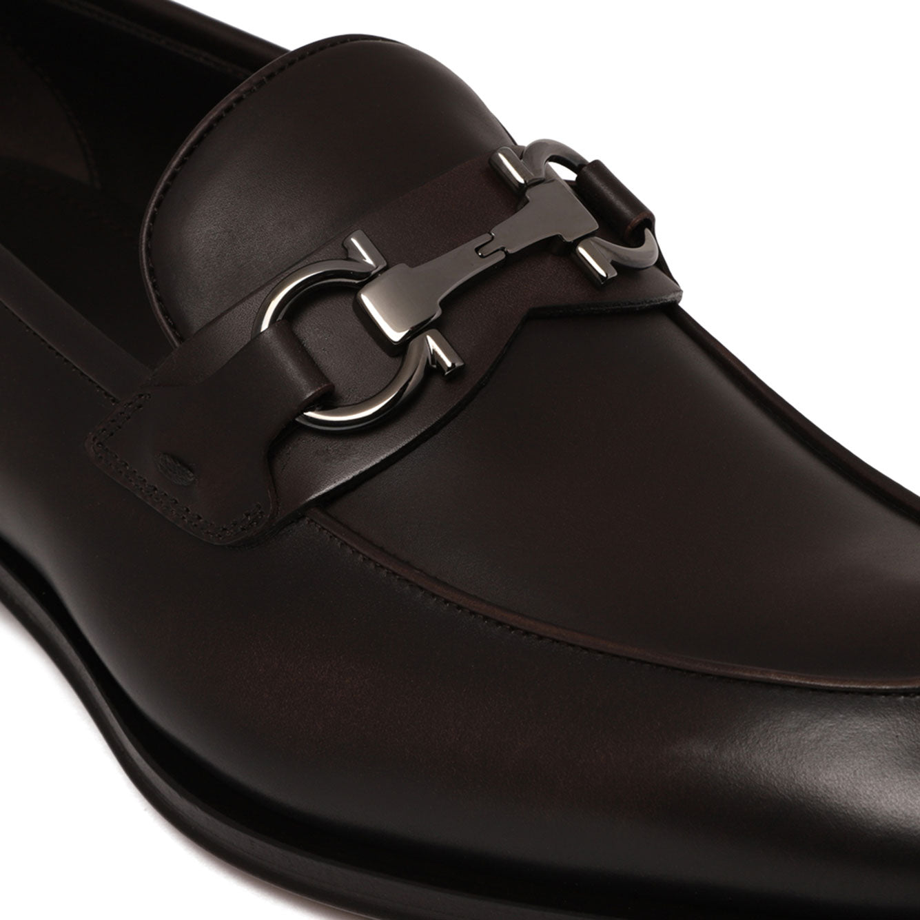 Ferragamo Elegant 100% Leather Flat Shoes for Men Banlieue91