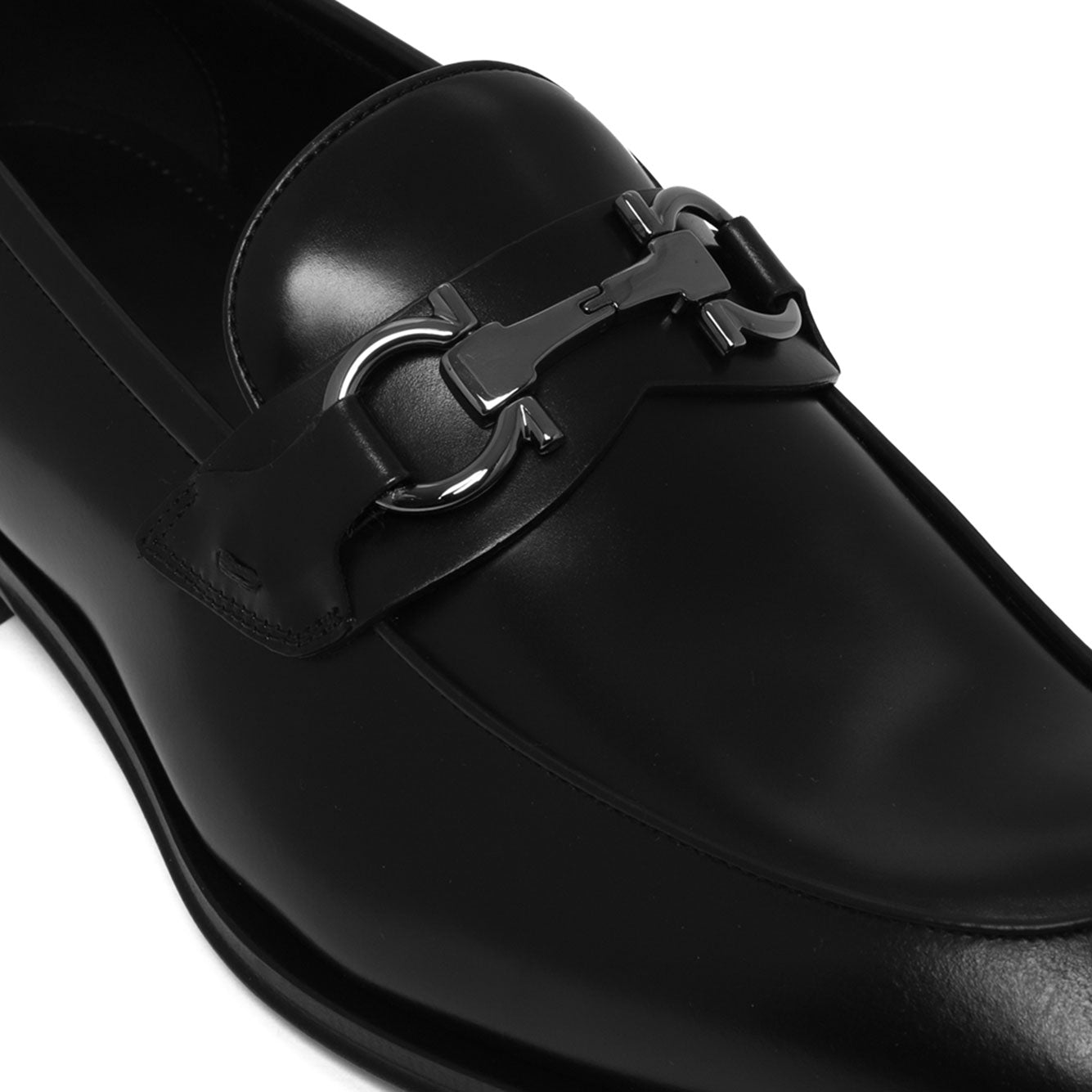 Ferragamo 100% Leather Moccasin Flat Shoes for Men Banlieue91