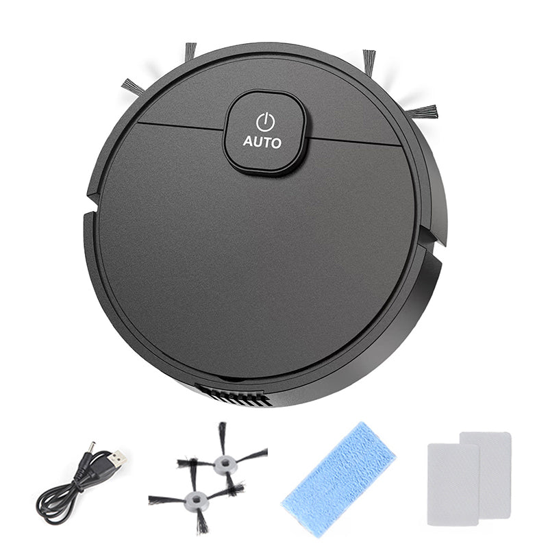**3-in-1 Sweeping Robot: USB Charging, 1000Pa Suction, Auto-Clean for Pet Hair, Carpets & Floors** V.I.P Digital Presence