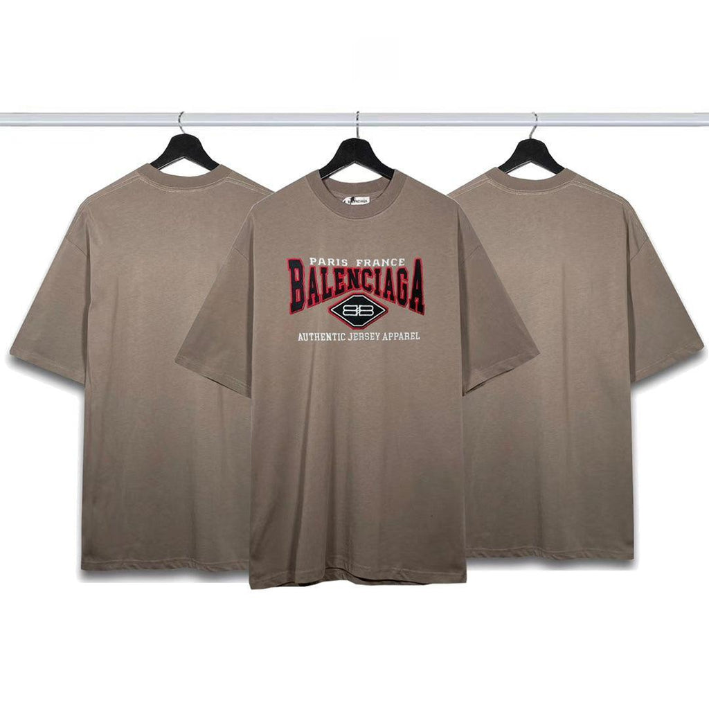 Balenciaga Brown T-Shirt Without Collar Banlieue91
